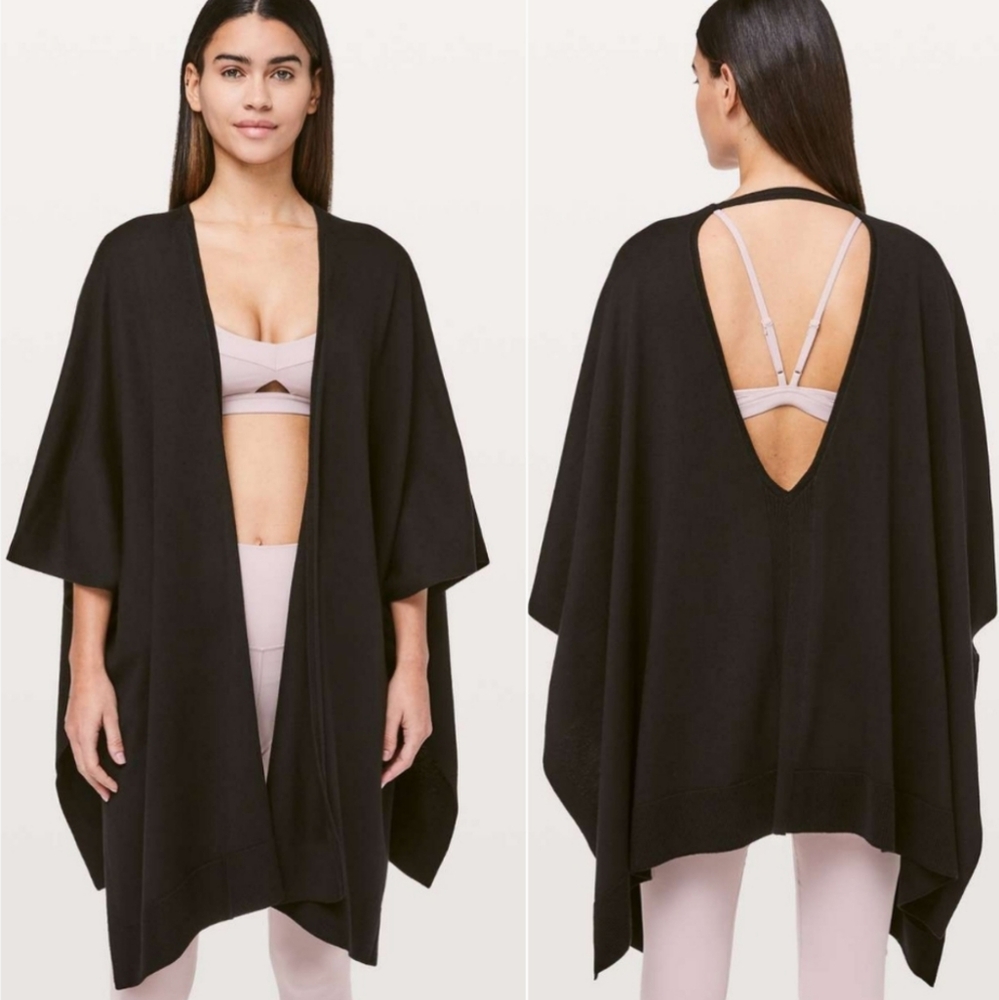 Lululemon Free To Coast Open Back Wrap Cardigan O/S